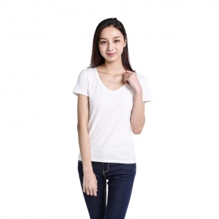 Футболка Xiaomi Mi V-neck T-shirt Women White L 1161000025